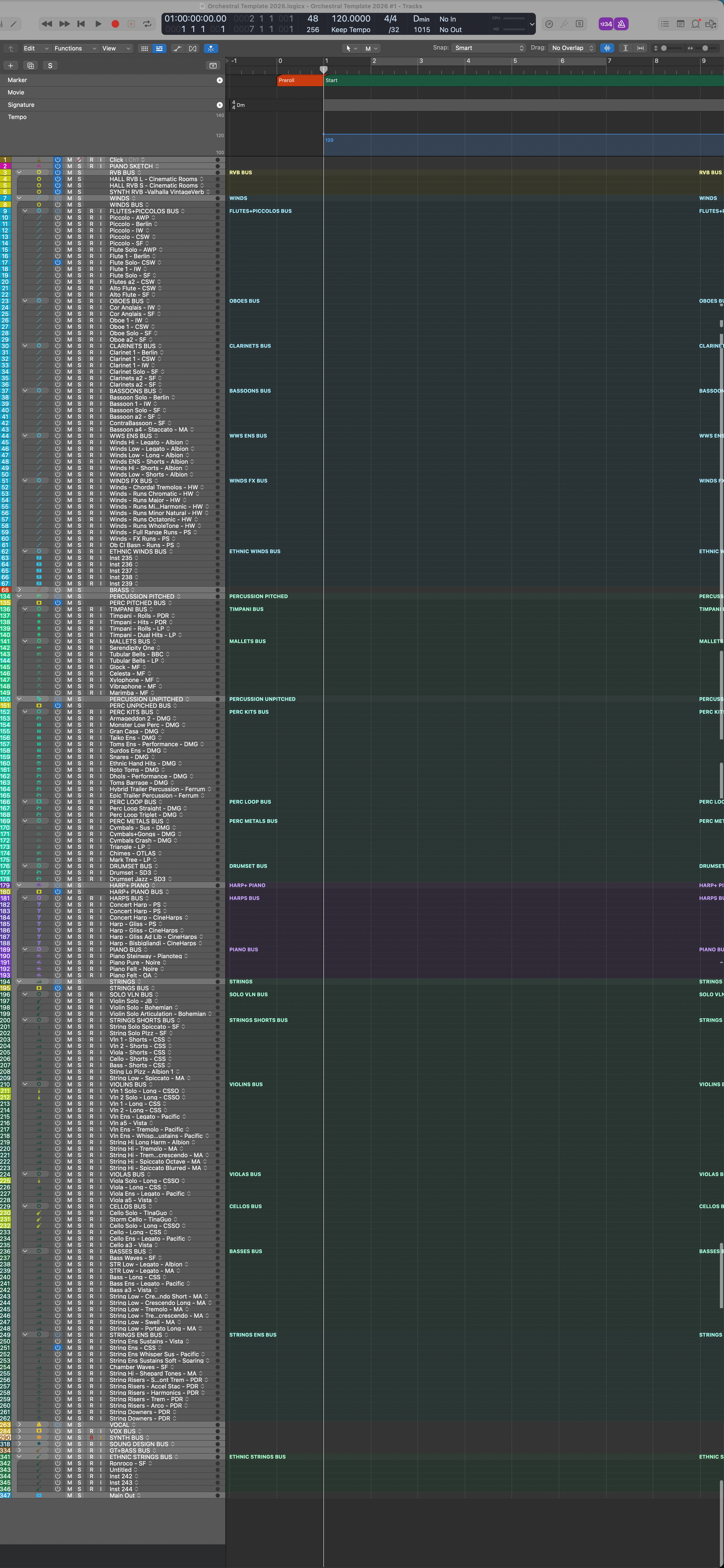 近 400 轨的 Logic 工程截图